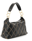 Calfskin Wild Stitch Hobo Black