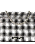 Nappa Crystal Starlight Mini Clutch Bag Black