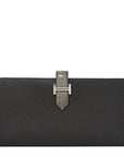 Epsom Matte Alligator Bearn Touch Gusset Wallet Graphite Gris Ciment