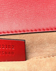 Calfskin Studded Small Padlock Shoulder Bag Hibiscus Red