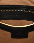 GG Supreme Monogram Medium Padlock Tote Black