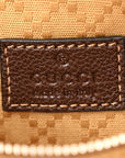GG Supreme Grained Calfskin Medium Jackie Slim Shoulder Bag Sand Dark Brown