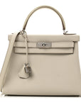 Togo Matte Alligator Kelly Retourne Touch 28 Beton