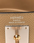 Madame Calfskin Kelly Elan Poussiere