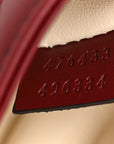 Calfskin Matelasse Super Mini GG Marmont Shoulder Bag Rosso Ancora