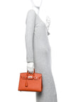Epsom Birkin Sellier 25 Terre Battue