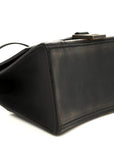 Used Calfskin Small Hourglass Top Handle Bag Brown