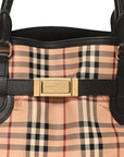 Haymarket Check Medium Golderton Tote Chocolate