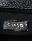 Caviar Quilted Medium Boy Flap Black