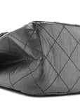 Aged Calfskin Quilted 2.55 Reissue 227 Flap Black