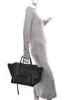 Supple Calfskin Medium Phantom Luggage Black