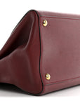 Vitello Elite Regular 2Jours Tote Rosso Scuro Ciliegia