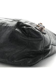 Agneau Giant 21 Rose Gold Hardware Day Hobo Black