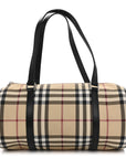 Nova Check Barrel Bag Black