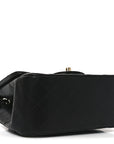 Lambskin Quilted Mini Square Flap Black
