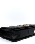 Caviar Quilted Medium Boy Flap Black