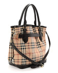 Haymarket Check Medium Golderton Tote Chocolate