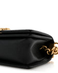 Caviar Quilted Small Boy Flap Black
