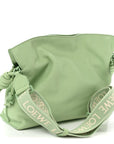 Nappa Calfskin Flamenco Knot Clutch Green