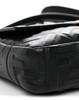Nappa FF 1974 Embossed Baguette Black