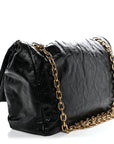 Arena Calfskin Medium Monaco Chain Shoulder Bag Black