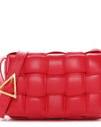 Nappa Maxi Intreccio Padded Cassette Crossbody Bag Firework