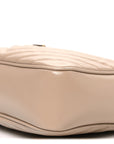 Calfskin Matelasse Monogram Lou Camera Bag Dark Beige