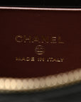 Caviar Quilted Top Handle Slim Vanity With Chain Black