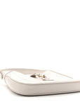 Ancora Calfskin Web Small Jackie Shoulder Bag Light Grey
