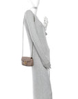 Calfskin Matelasse Super Mini GG Marmont Shoulder Bag Porcelain Rose