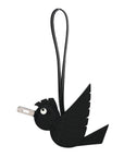 Epsom Chevre Mysore Swift Alligator Lizard Birdy Bag Charm Black