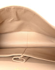 Lambskin Quilted Jumbo Double Flap Beige