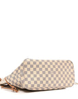 Damier Azur Braided Neverfull MM Orange