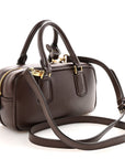 Calfskin Mini Arcadie Top Handle Bag Briarwood