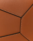 Calfskin Small Puzzle Edge Bag Tan