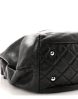 Calfskin Large Trianon Tote Black