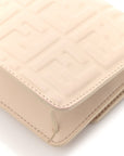 Nappa Matisse FF Embossed Wallet On Chain Baguette Camelia