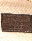 GG Supreme Monogram Textured Dollar Calfskin Web Super Mini Ophidia Top Handle Bowler Bag Beige Ebony New Acero