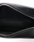 Calfskin Matelasse Monochrome Small GG Marmont Chain Shoulder Bag Black