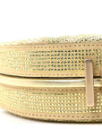 Crystal Vitello Laminato Suede FF Nano FNDIgraphy Hobo Bag Platino