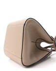 Soft Grained Calfskin Small Hammock Nugget Shoulder Bag Sand Mink