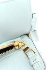 Grained Calfskin Small Puzzle Bag Aquamarine