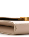 Grain De Poudre Monogram Cassandra Chain Wallet Dark Beige