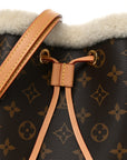 Monogram Shearling Cozygram Neonoe BB