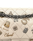 Aged Calfskin Lucky Charms 2.55 Reissue 225 Flap Ivory