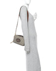 GG Supreme Monogram Web Neo Vintage Shoulder Bag Beige New Acero Crop