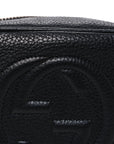 Pebbled Calfskin Mini Soho Disco Bag Black