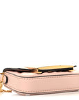 Nappa Matisse FF Embossed Nano Maxi Buckle Baguette Charm Rosa Quarzo