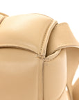 Nappa Maxi Intreccio Padded Cassette Crossbody Bag Porridge