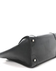 Drummed Calfskin Mini Luggage Black